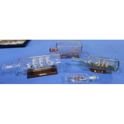 118 - Collection of four ship in bottle figures