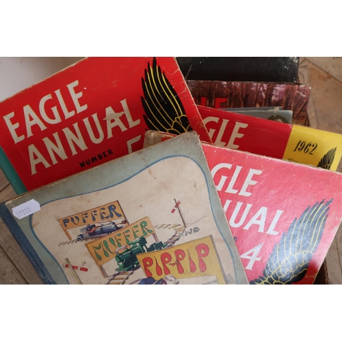 168 - Selection of Eagle Annuals and Puffer Muffer Pip Pip, including Eagle Annuals c.1960s/70s