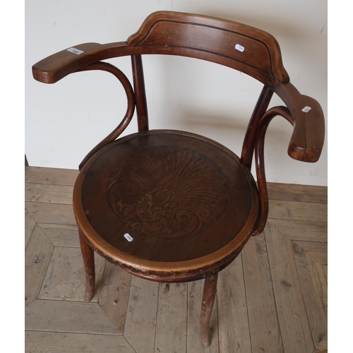 108 - Bentwood style armchair