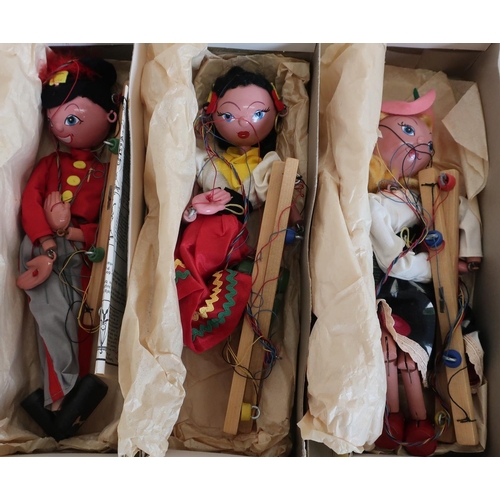 53 - Three boxed Pelham puppets including Fritzi Mitzi and Gypsy (3)