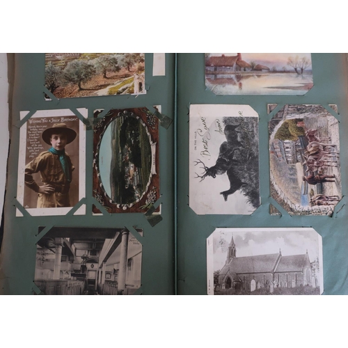 23 - Three albums of postcards containing a large quantity, including some of local interest, Helmsley, M... 