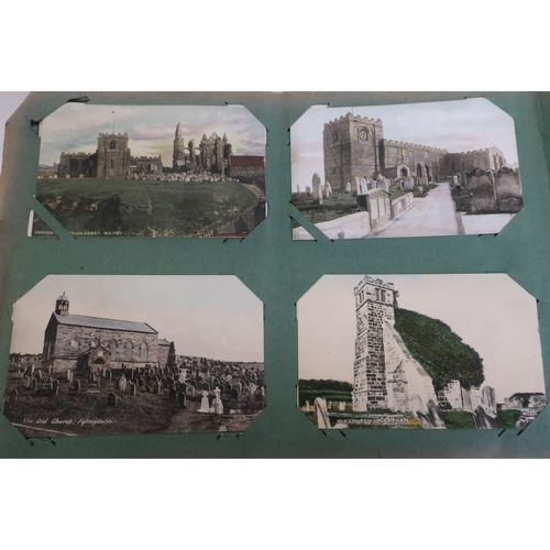 23 - Three albums of postcards containing a large quantity, including some of local interest, Helmsley, M... 