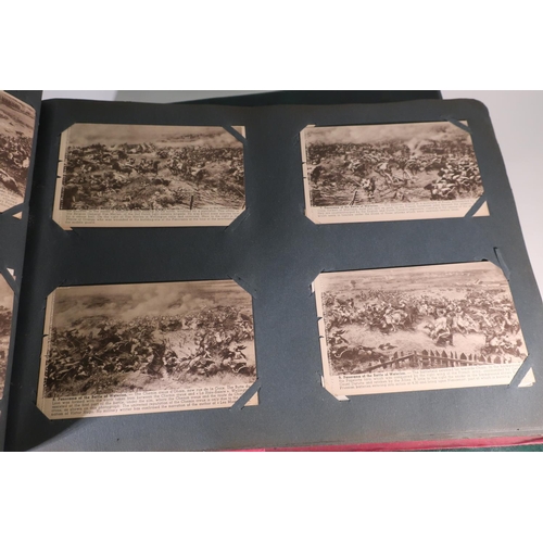 35 - A postcard album with internal date 1906 containing an extremely large quantity of various assorted ... 