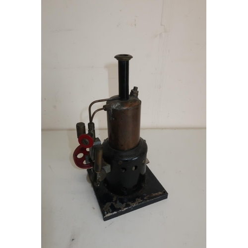 44 - Vintage stationary live steam engine with burner