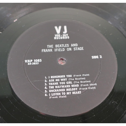 50 - The Beatles &  Frank Ifield On Stage LP Vinyl record Jolly What Greatest Recording Stars VJLP 1085