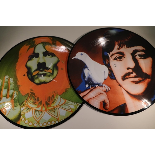 61 - The Beatles No. 1 picture discs (2 discs)