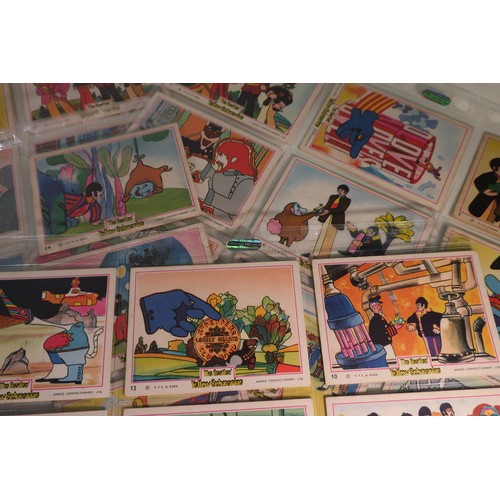 138a - Set of Anglo Confectionery Ltd The Beatles Yellow Submarine Bubblegum Cards, 1-66 with duplicate car... 