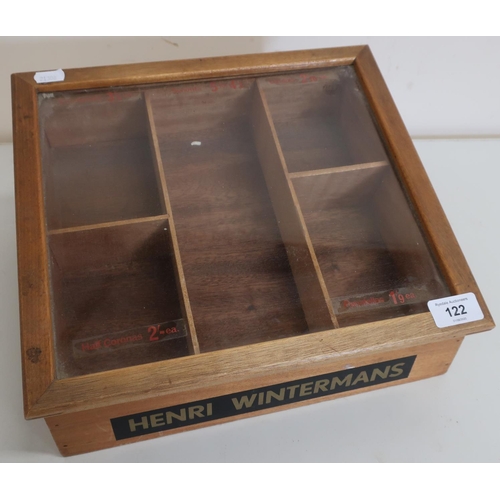122 - 1960's tobacconists Henri Wintermans Cigars counter top cigar cabinet