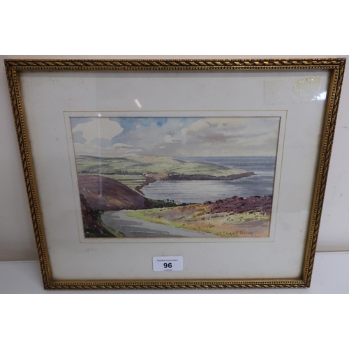 96 - Edward H Simpson, Robin Hood's Bay, watercolour, signed (14.5cm x 22.5cm)