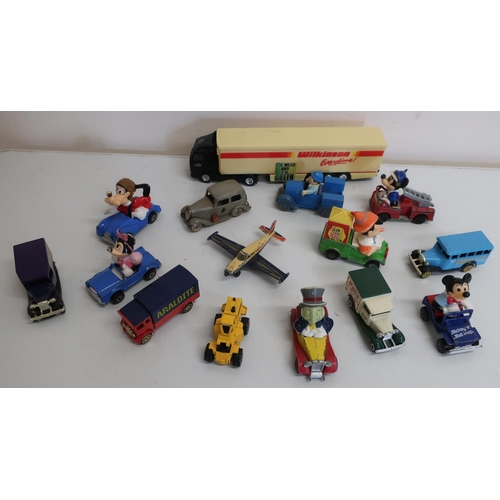 200 - Small selection of diecast vehicles including matchbox Disney cars, Tri-ang Minic vehicle etc