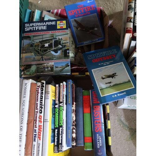 78A - Collection of books relating to aviation, including Spitfire, Lancaster, Dambusters and Avro interes... 