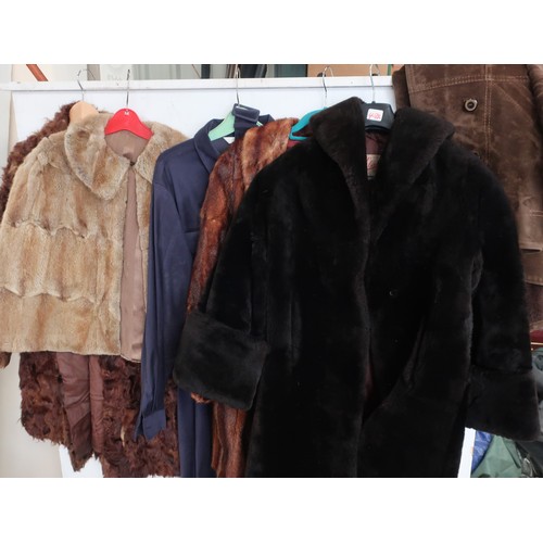 399A - Wild mink coat, fox fur jacket, sheepskin coat, etc