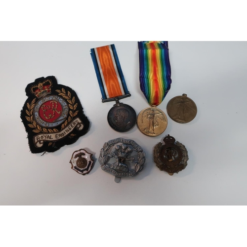 5 - WWI war medal awarded to 203723 PTE. J. Lindley L.N.LAN.R, victory medal awarded to 75010 SPR. H. Fi... 