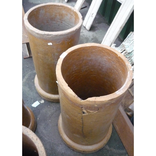 45 - Set of two large ornamental drain pipes