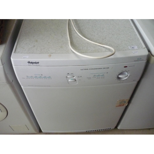 67 - Hotpoint Ultima condenser dryer