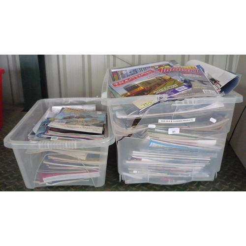 81 - Two boxes containing a large collection of aircraft related magazines