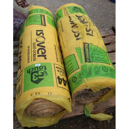 275 - Two Saint Gobain loft insulation bales