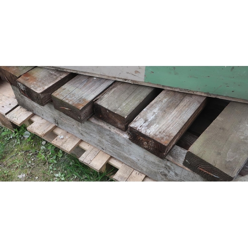 282 - Set of wooden sleepers