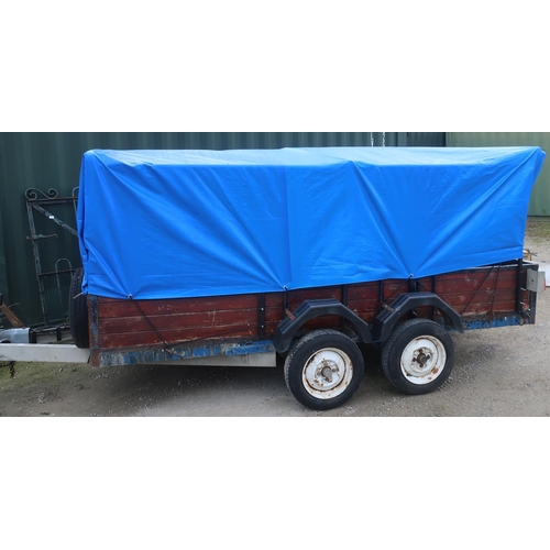 284 - Large double axle trailer (10ft 4 