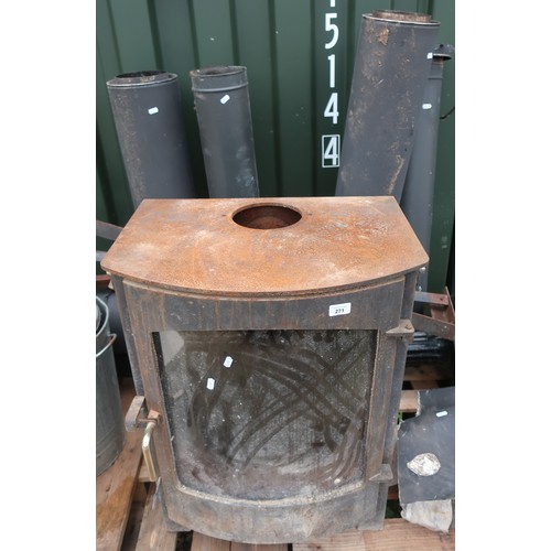 271 - Extremely large log burner with flues