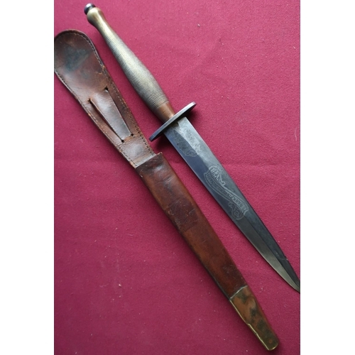 17 - Scarce Wilkinson Sword Fairbairn-Sykes commando fighting knife, American private purchase, with 7 in... 