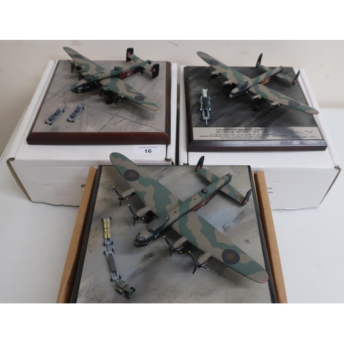 16 - Diverse Images Aircraft Collection hand crafted English pewter model of Lancaster B111 Special 617 S... 