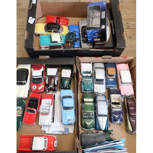41 - Maitso Porsche Cayenne and Hummer boxed models, and a collection of unboxed Corgi, Lledo, Franklin M... 