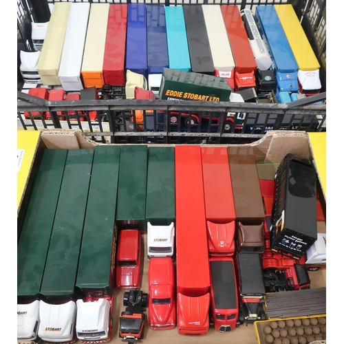 50 - Collection of Lledo, Corgi, and other die-cast models of commercial vehicles, including Stobart, Pos... 