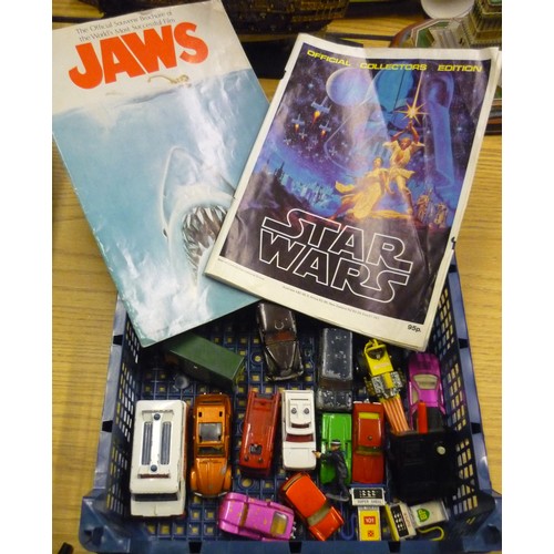 457 - Jaws - The Official Souvenir Brochure, and Star Wars - Official Collectors Edition, quantity of boxe... 