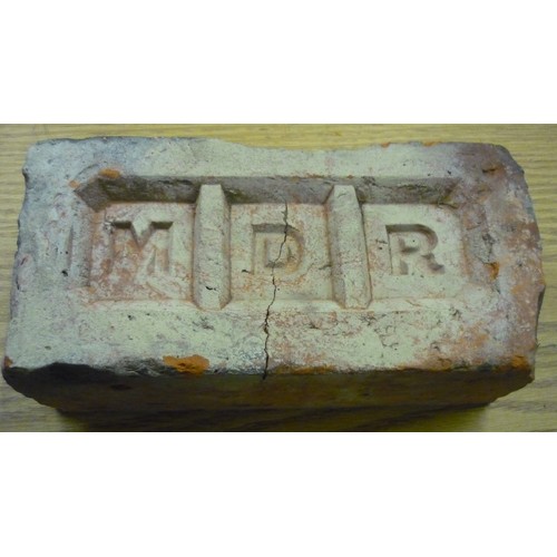 458 - Railway construction brick, impressed MDR (Malton)