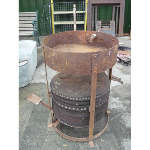 15 - Farriers mobile hearth and bellows, manufactured by William Hallday and Co ltd