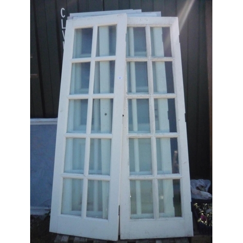46 - Set of eight panelled doors