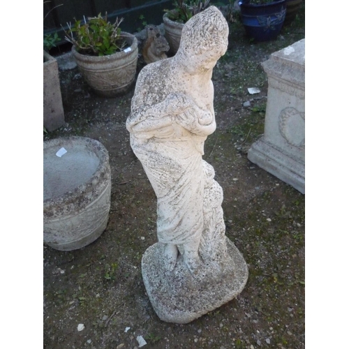 61 - Garden ornament in the shape of a lady