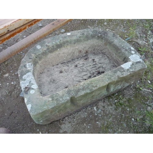 66 - D shaped sandstone trough