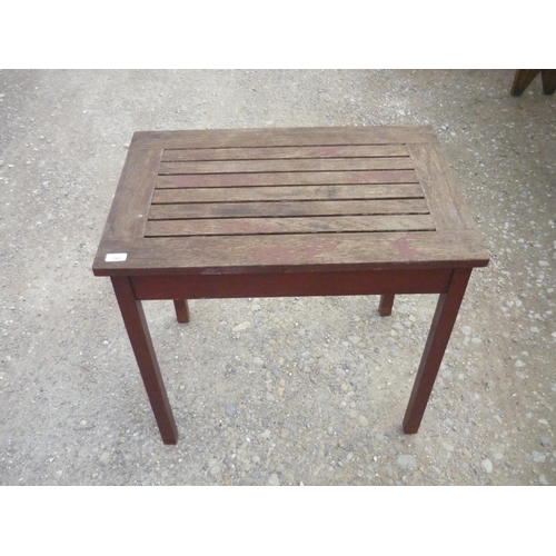 195 - RA lister wooden garden table