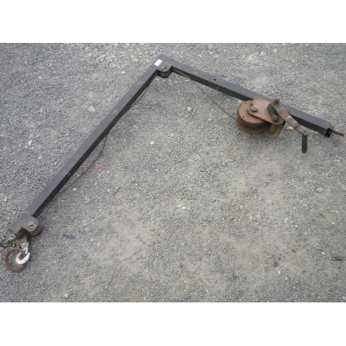 222 - Winch and jib for trailer