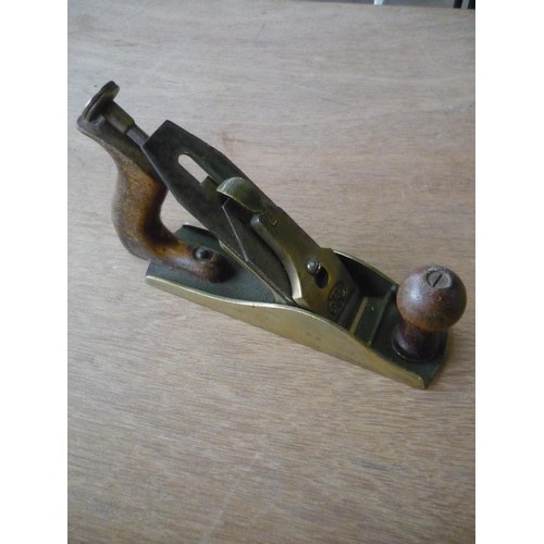 228 - Brass smoothing plane by GLT of London