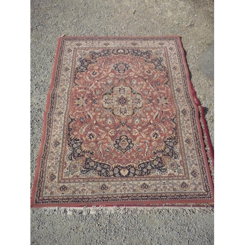 384 - Two Belgium synthetic traditional Indo Persian pattern rugs (231cm x 170cm and 238cm x 164cm)