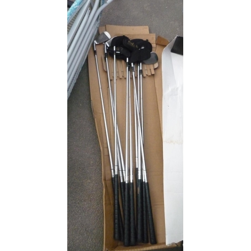 248 - Set of Len Hogan golf clubs