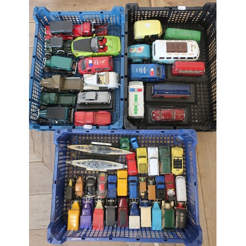 70A - Collection of Maisto, Lledo, other die-cast model vehicles, various scales, unboxed (three boxes)