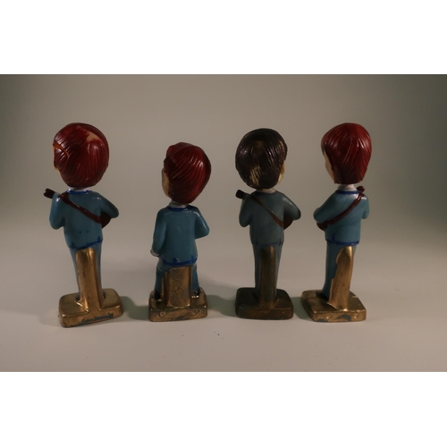 223 - Set of four original The Beatles nodding head figures made in Hong Kong