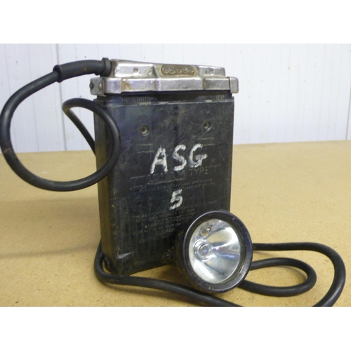 19 - Oldham Type T electric miners lamp No. 868