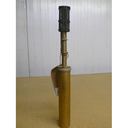 54 - Pit Top gas lamp lighter marked West Hartlepool 1