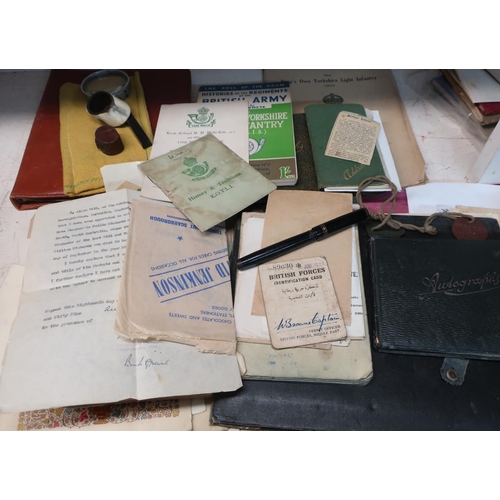 41 - Extremely large collection of military paperwork, photographs and ephemera, relating to Sergeant Wal... 