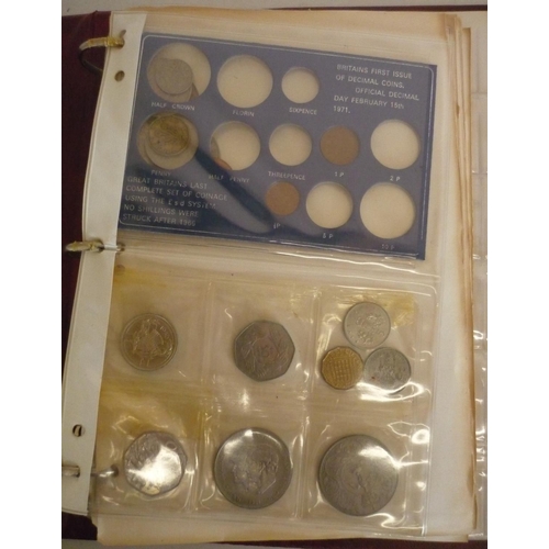 259 - Collection of GB and foreign coins, including Britains First Issue of Decimal Coins, Victoria half c... 