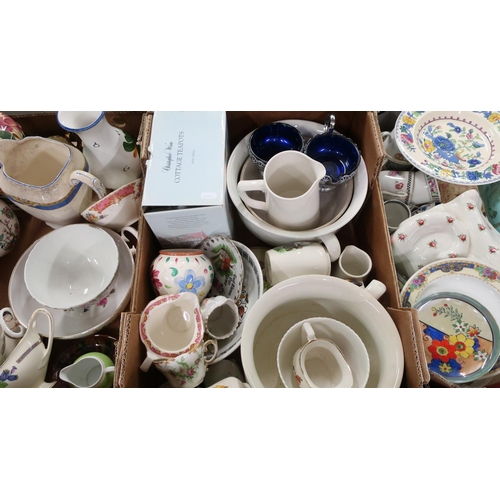 40 - Large selection of various decorative ceramics and glassware, including Masons, ironstone bowl, part... 