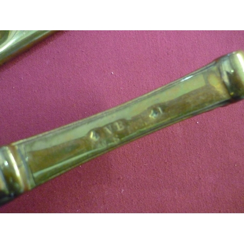 120 - Victorian 1856 pattern bandsmans/drummers side arm, with ornate brass hilt with cast VR cipher stamp... 