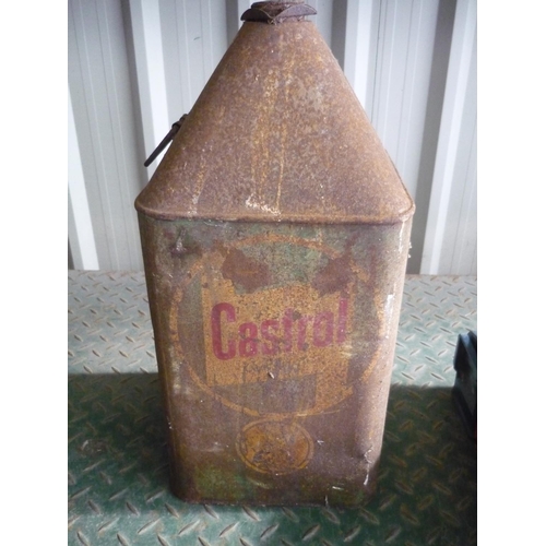 43 - Castrol oil can with cap