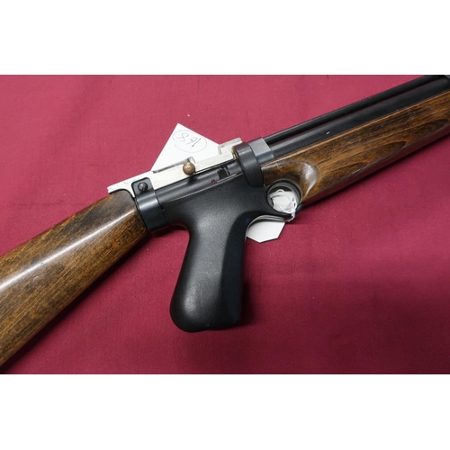 745 - Harper and Wolf .25 prototype air rifle with sound moderator based on the Harper classic Wolf pistol... 