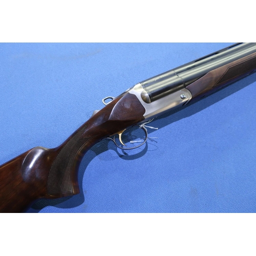 1014 - Cased Akkar Triple Crown 20 bore triple barrel shotgun with 26 inch multi-choke barrels, single trig... 